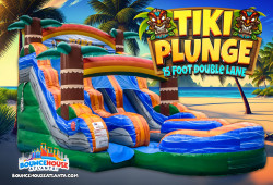 15' Tiki Plunge Dual Lane Water Slide