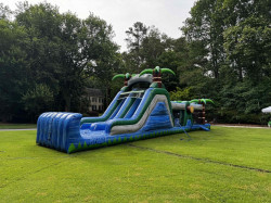 9932f6cc899e4ec8bcd4400e46f28740 1718380105 1724693694 47' Blue Crush Obstacle Course with Dual Lane Slide