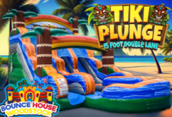 15' Tiki Plunge Dual Lane Slide