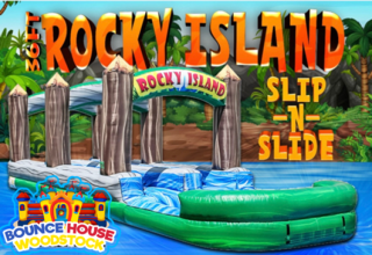 36' Rocky Island Dual Lane Slip N Slide