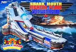 20' Shark Mouth Fighter Jet Slide