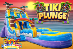 22' Tiki Plunge Dual Lane Water Slide