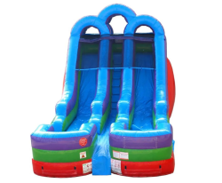 15' Retro Dual Lane Water Slide
