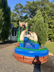 22' Jurassic Rush Water Slide with Slip N Slide