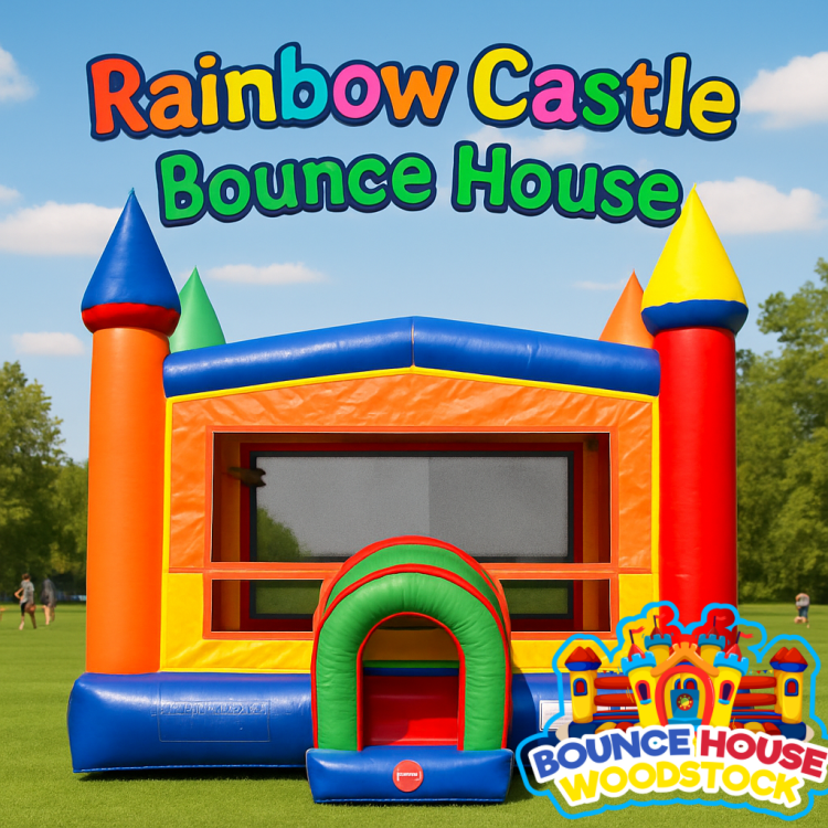 Rainbow Castle Bounce House