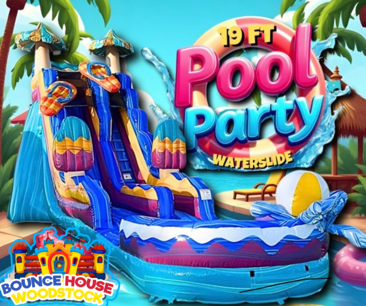 19' Pool Party Water Slide