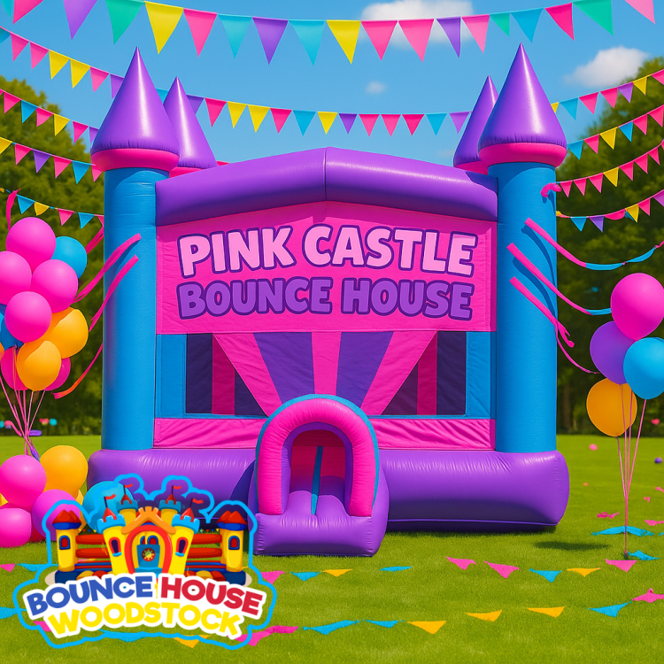 Pink Castle Bounce House