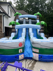 IMG 6800 1757970139 15' Tropical Marble Dual Lane Water Slide