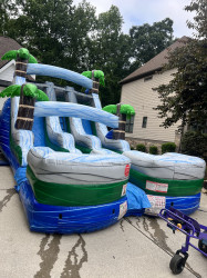 IMG 6801 1757970138 15' Tropical Marble Dual Lane Water Slide