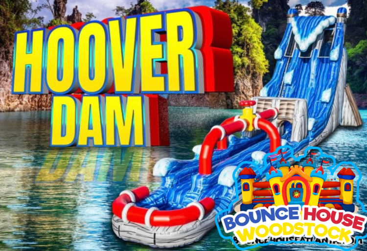 22' Hoover Dam Dual Lane Water Slide