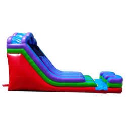 18' Retro Rainbow Double Bay Inflatable Water Slide 18 foot double lane inflatable water slide rainbow4.jpg 1765223480 18' Retro Rainbow Double Bay Inflatable Water Slide