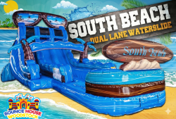 18' South Beach Dual Lane Dry Slide