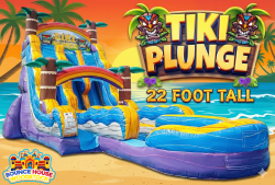 22' Tiki Plunge Dual Lane Water Slide
