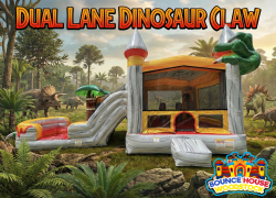 Dinosaur Claw Bounce and Slide Dual Lane Combo