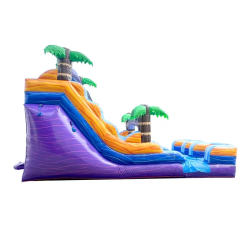 xsl wd15dblr ptm side.jpg 1765221719 15' Purple Tropical Marble Dual Lane Water Slide
