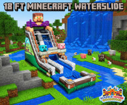 18' Minecraft Water Slide