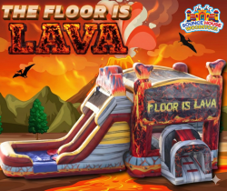 Floor is Lava Dual Lane Bounce and Slide