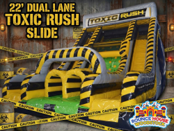 22' Dual Lane Toxic Rush Slide