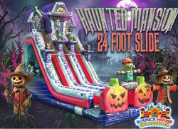 24' Dual Lane Haunted Mansion Slide