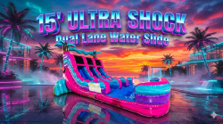 15' Dual Lane Ultra Shock Water Slide