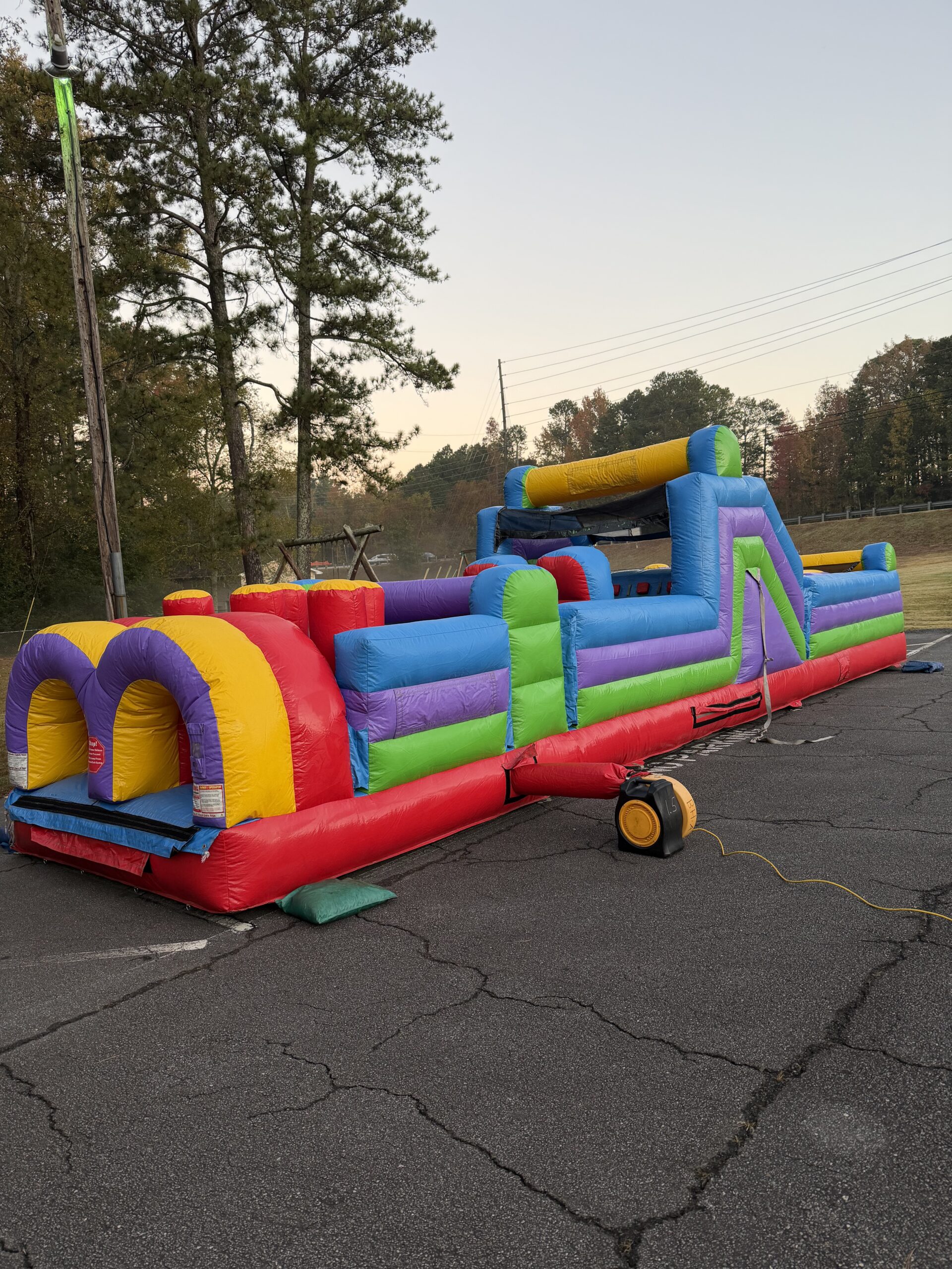 40ft Radical Run obstacle course rental Woodstock GA school field day