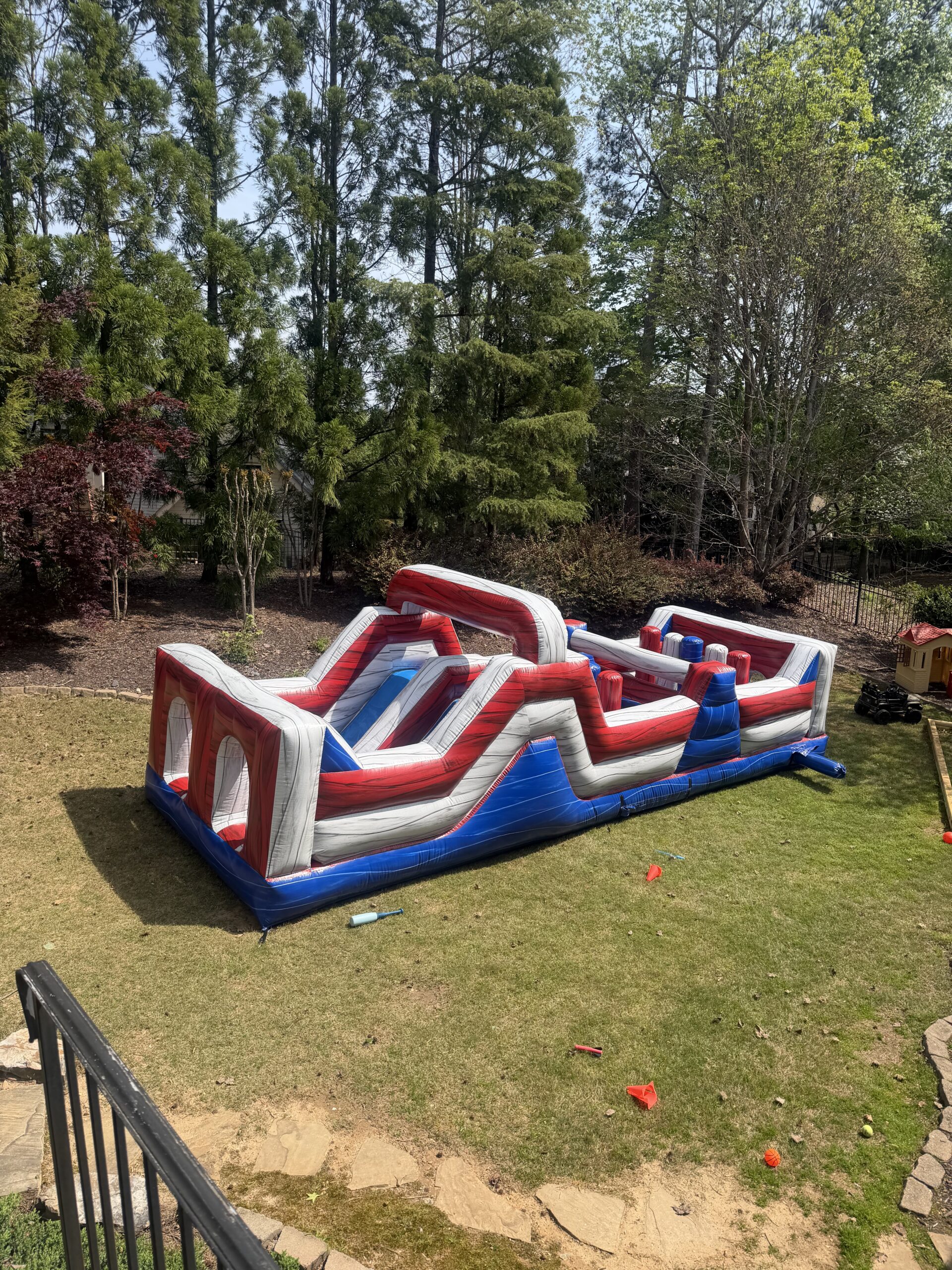 30ft Marble obstacle course rental Dallas GA school field day