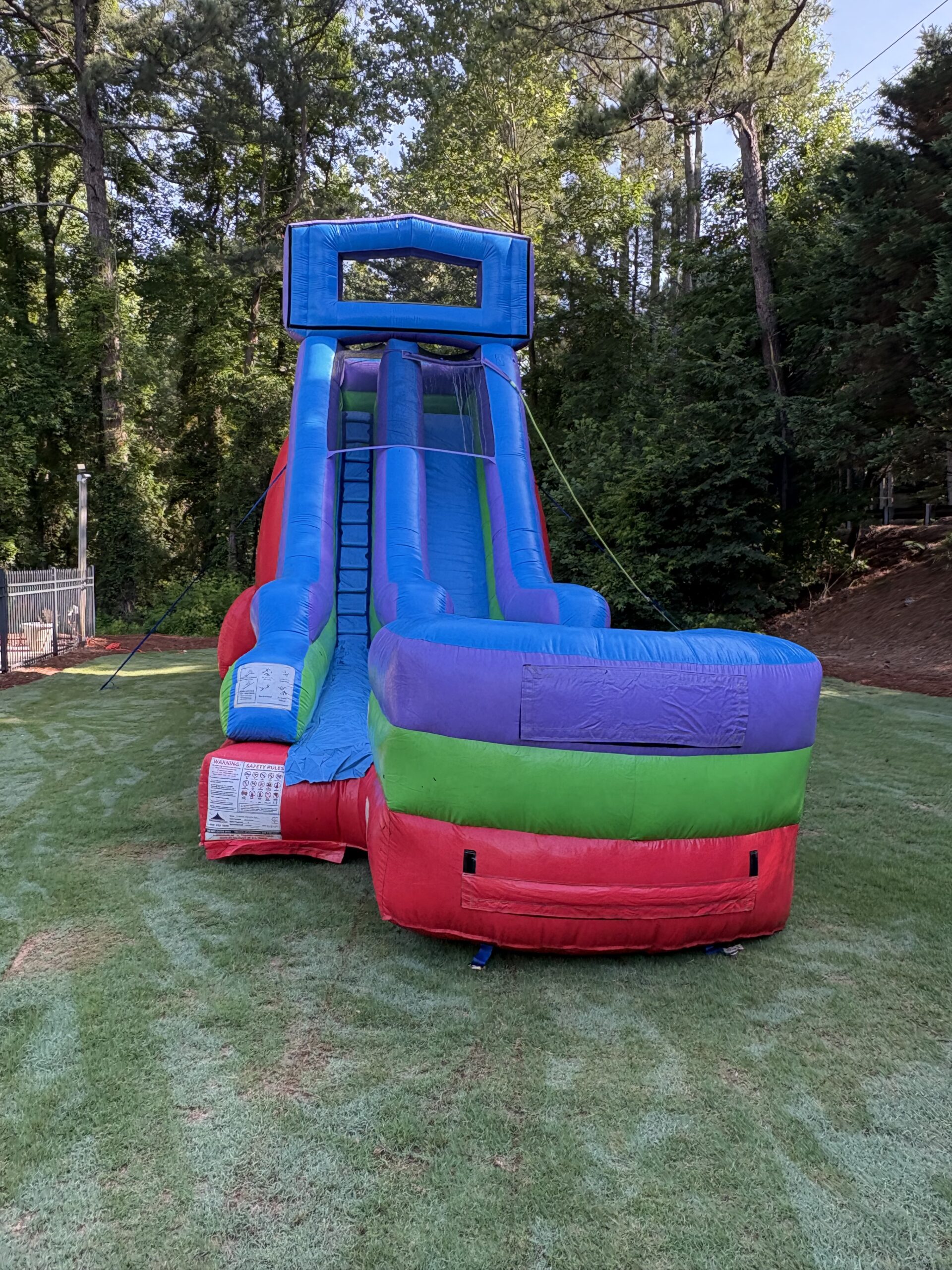 18ft Retro Rainbow water slide rental Canton GA
