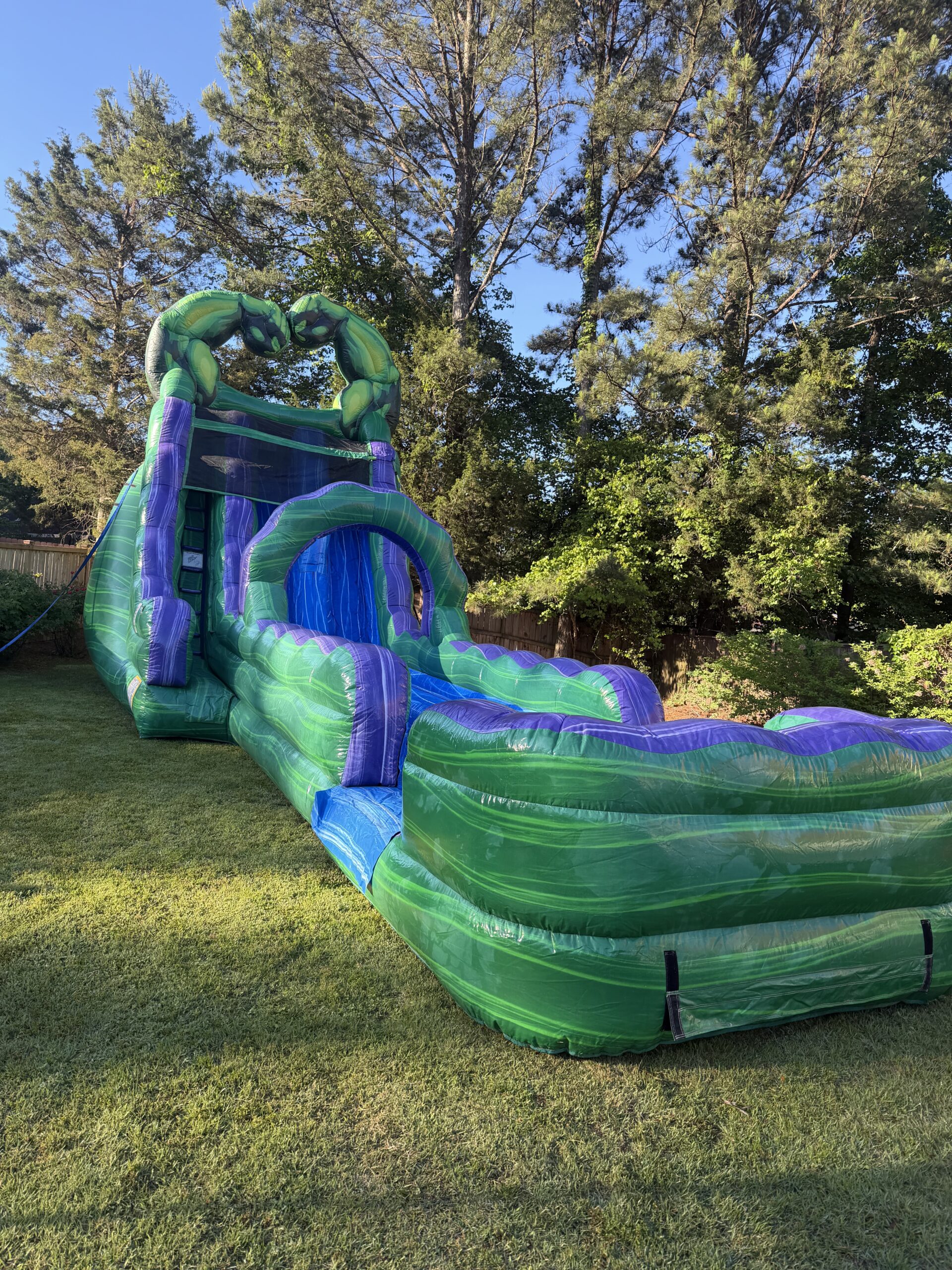 20' Hulk Dual Lane water slide rental Dallas GA