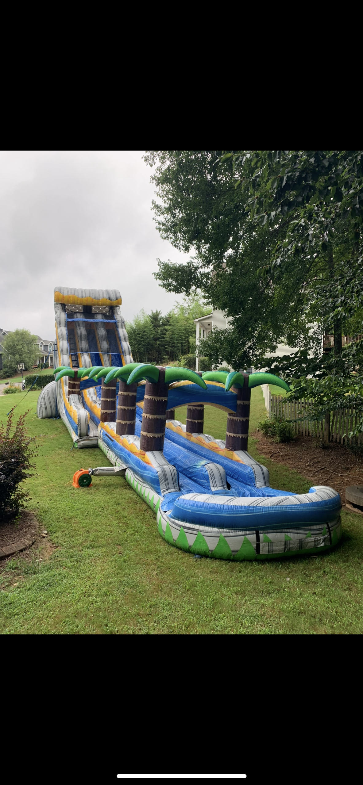 24ft Tropical Wave water slide rental Marietta GA 4th of July