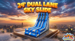 24' Dual Lane Sky Slide
