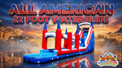 22' All American Water Slide w/ Slip N Slide