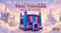 Pink Castle Bounce House