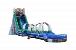 WS1522 2220Ft20Jurassic20Rush2020Slip2020Slide20SL HR 05 1 22' Jurassic Rush Water Slide with Slip N Slide