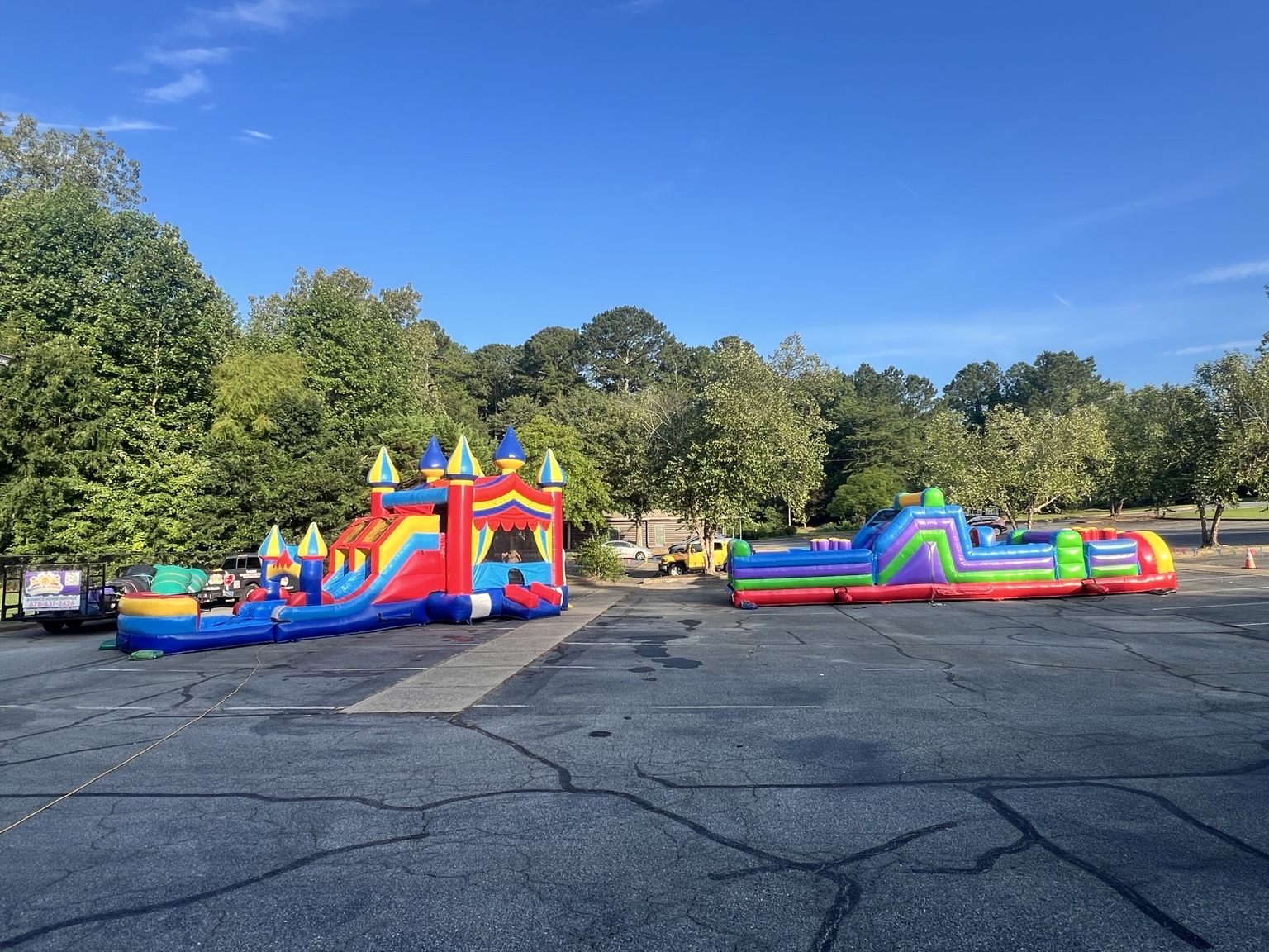 Inflatables at Bascomb United Methodist Preschool in Woodstock