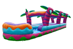 3520Tropical20Hurrican20DL20Slip20n20Slide20IP20Marble20P 1 35' Dual Lane Tropical Hurricane Slip & Slide