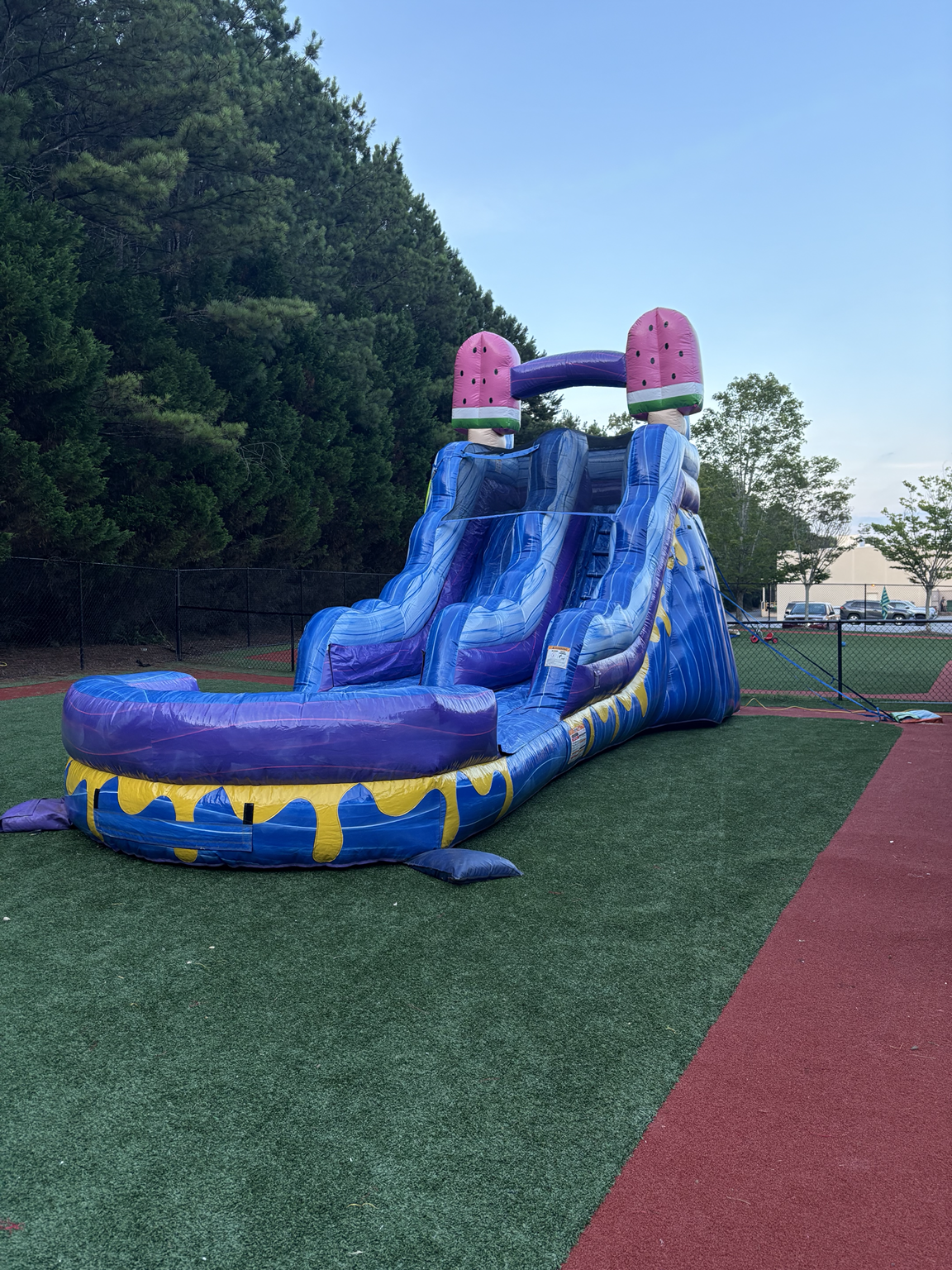 A different water slide during Discovery Point summer camp program