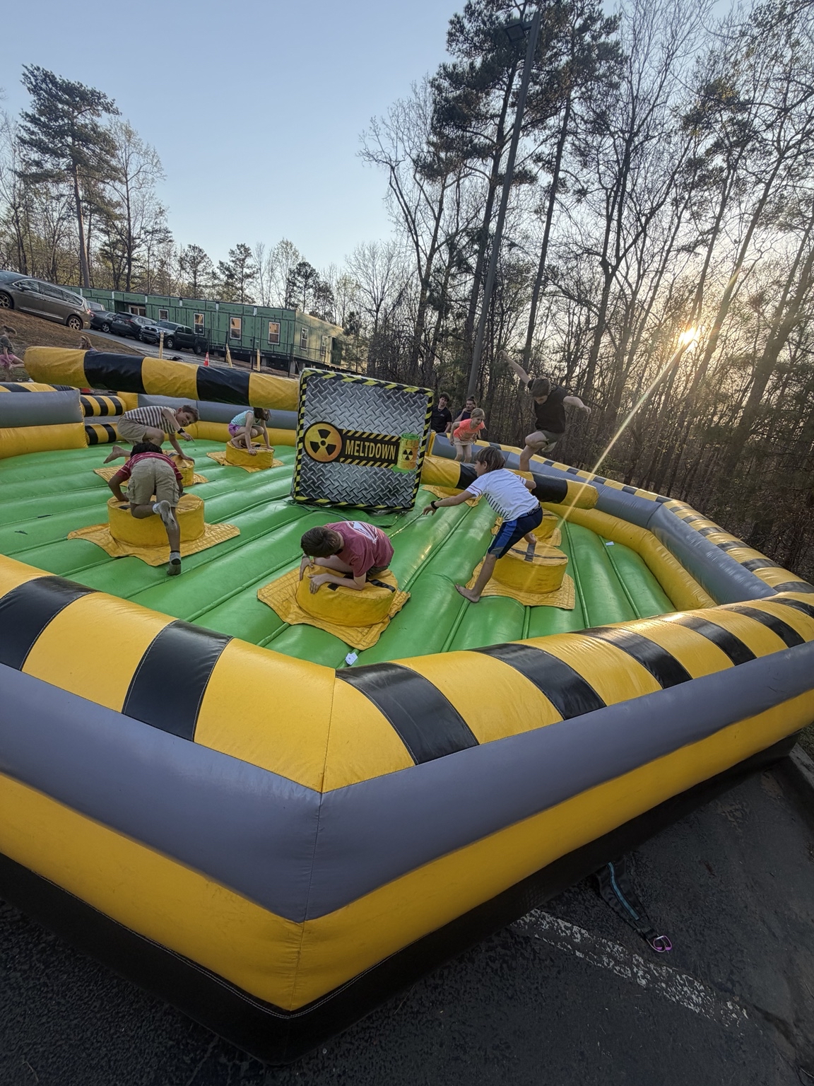 Bounce House Woodstock staff operating an attraction at Mars Hill Community Church