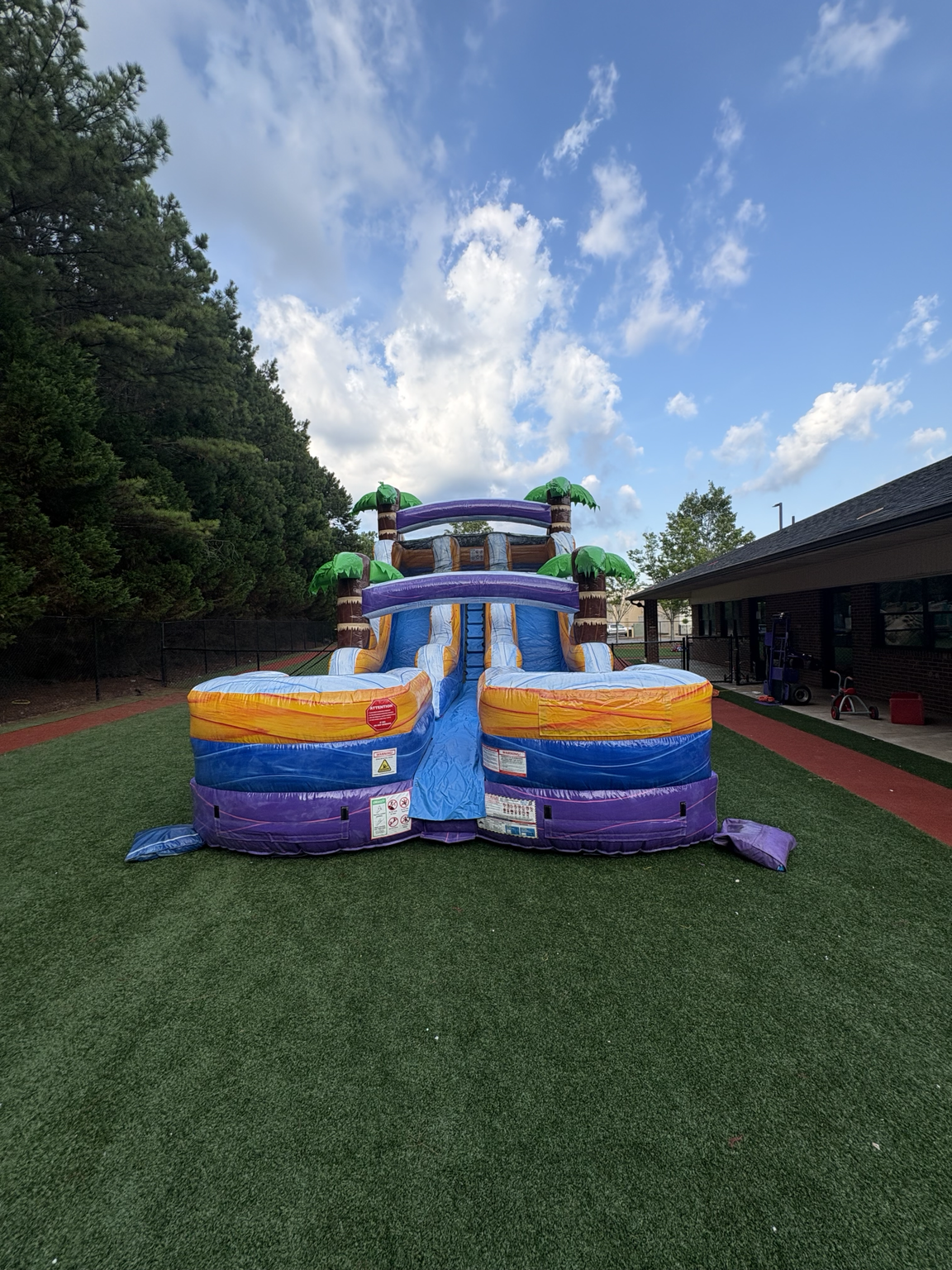 Water attraction at Discovery Point daycare summer program