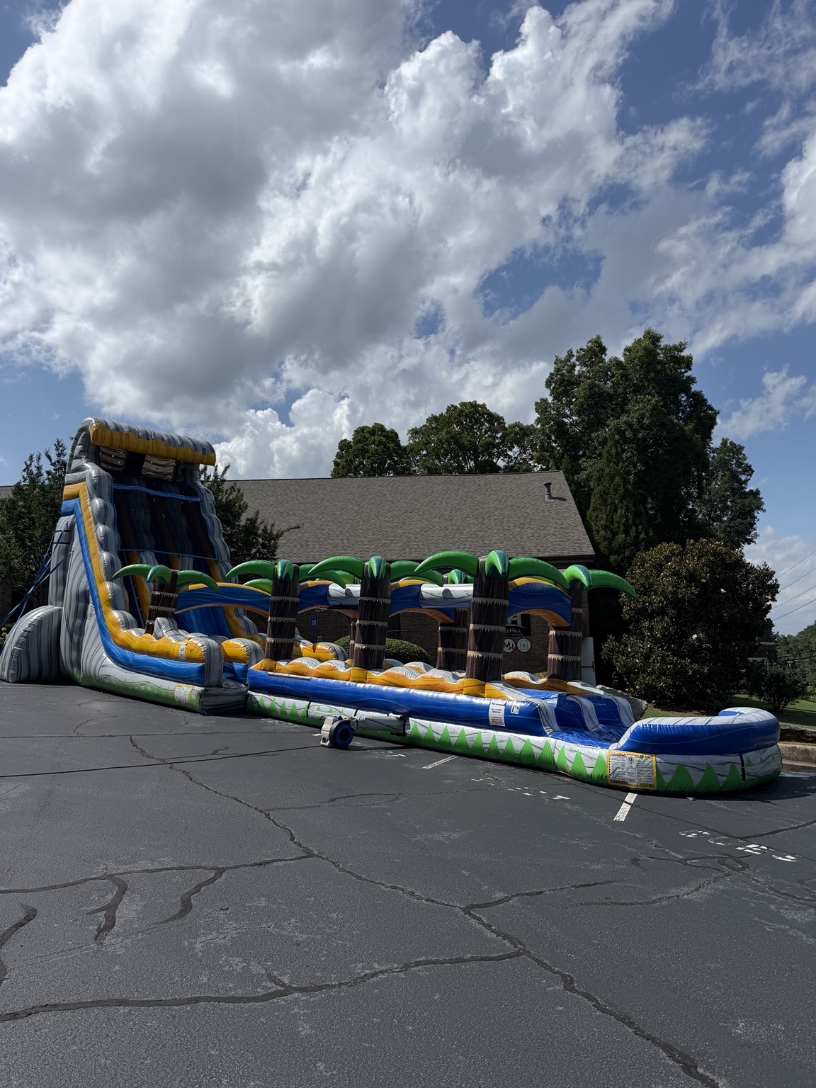 24-foot Tropical Wave dual-lane water slide at Mars Hill youth event