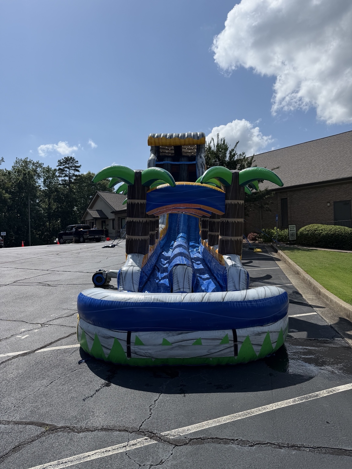 Full-length Tropical Wave water slide at Mars Hill Community Church