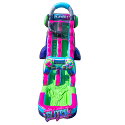 Glitch singlel lane water slide 182 1783709160 18' Glitch Gamer Water Slide