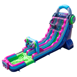 18' Glitch Gamer Water Slide Glitch singlel lane water slide 183 1783709160 18' Glitch Gamer Water Slide