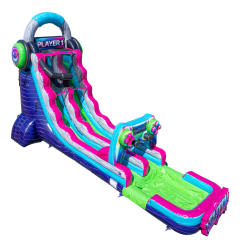 Glitch singlel lane water slide 18 1783709159 18' Glitch Gamer Water Slide
