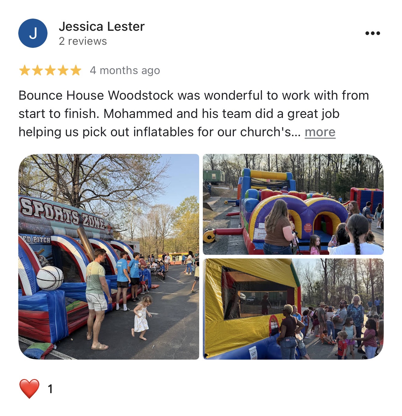 Jessica Lester review for Mars Hill Community Church event