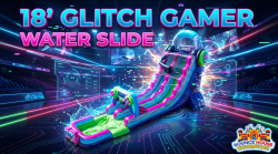 18' Glitch Gamer Water Slide