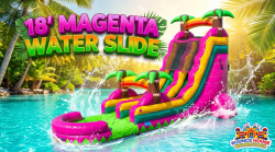 18' Magenta Palms Water Slide