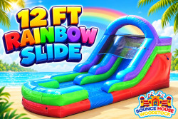12 Ft Rainbow Water Slide